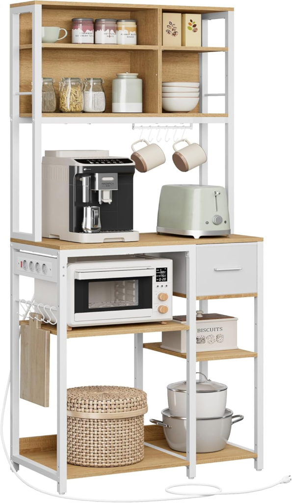 Organización Hogar: Ideas Para Ahorrar Espacio 9 mueble auxiliar de cocina con enchufes