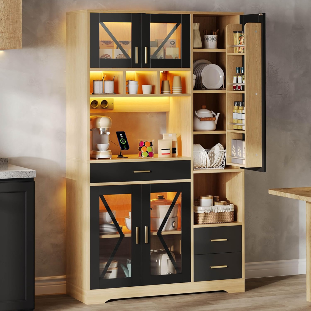 Organización Hogar: Ideas Para Ahorrar Espacio 12 Armario de cocina estilo granero