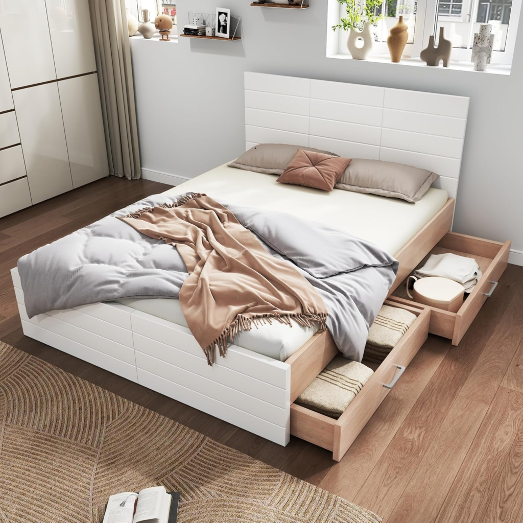 Mejores Muebles Multifunción Para Pisos Pequeños 5 camas con cajones y almacenaje