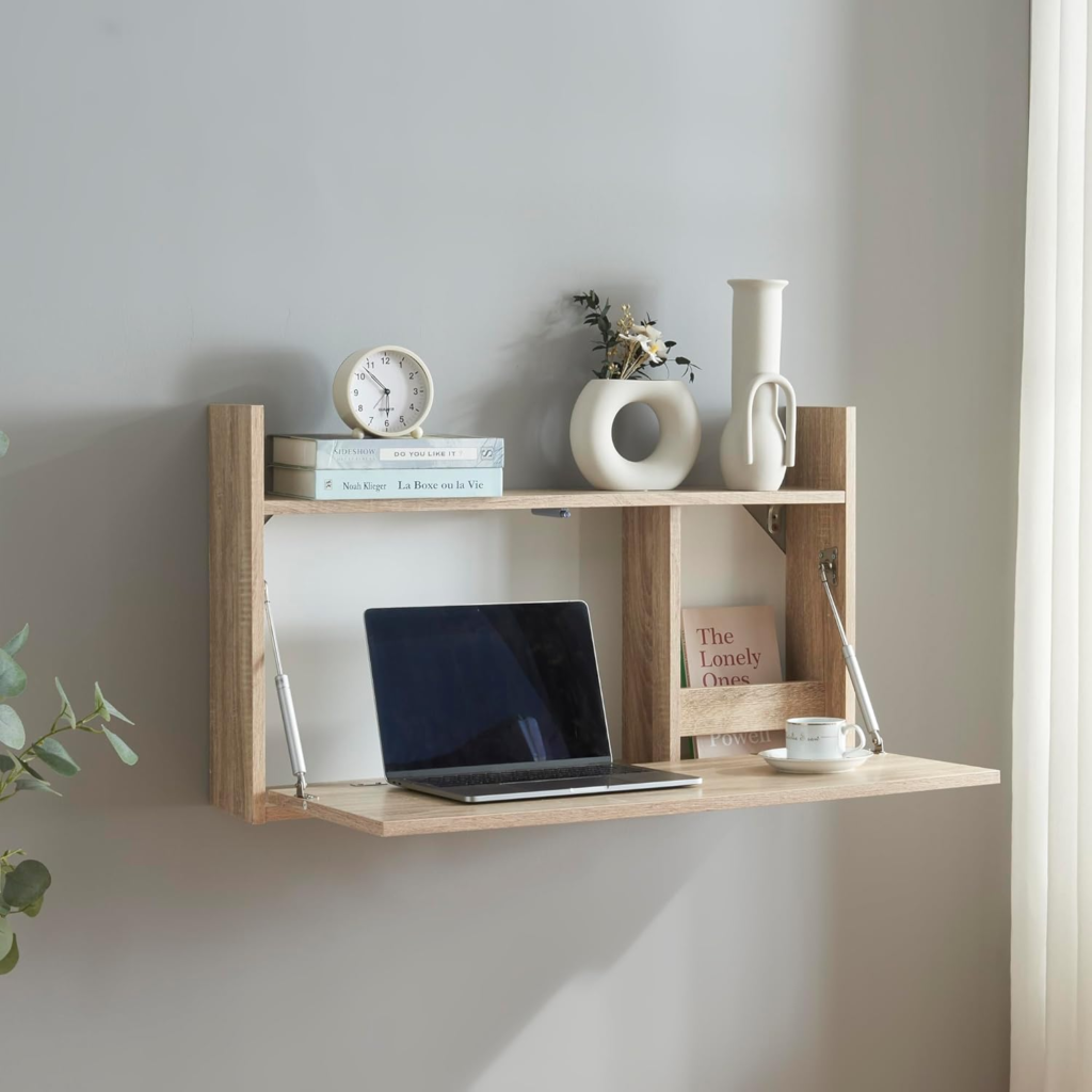 Mejores Muebles Multifunción Para Pisos Pequeños 15 escritorio mural
