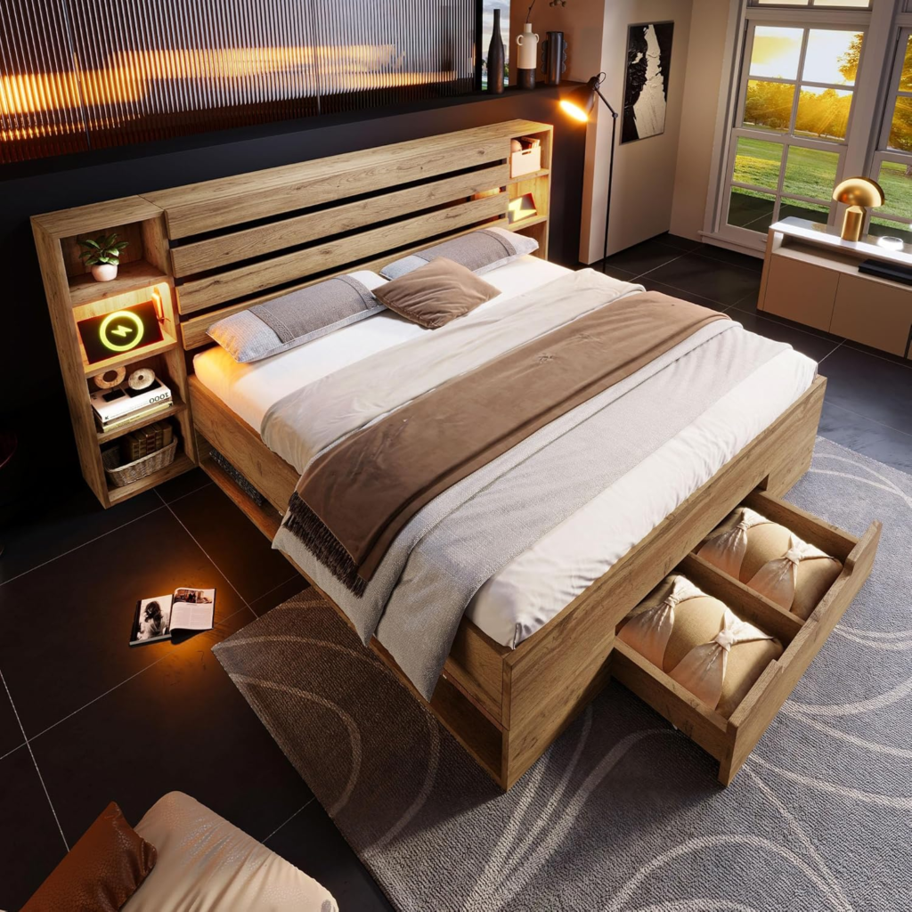 8 cama con almacenaje