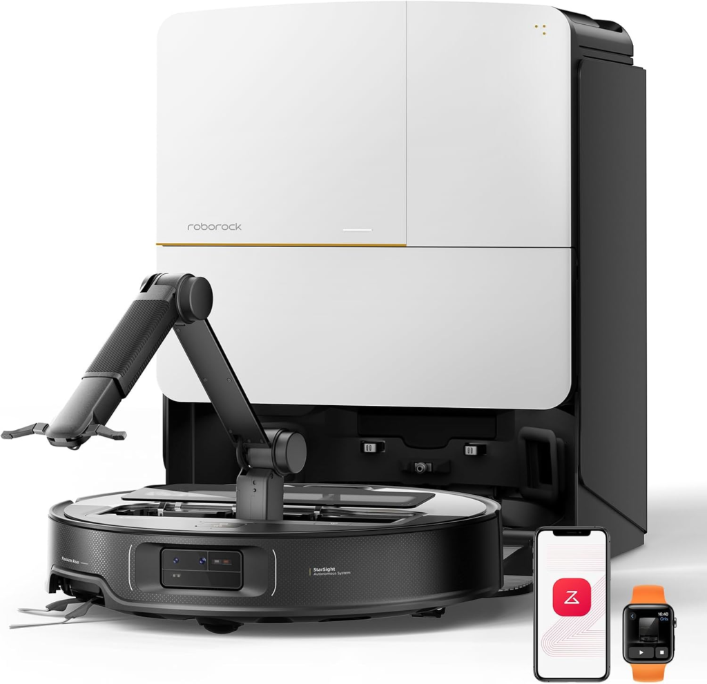 robot aspirador roborock con brazo mecanico para quitar obstaculos