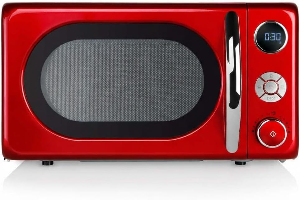 microondas compacto Suinga Vintage Rojo